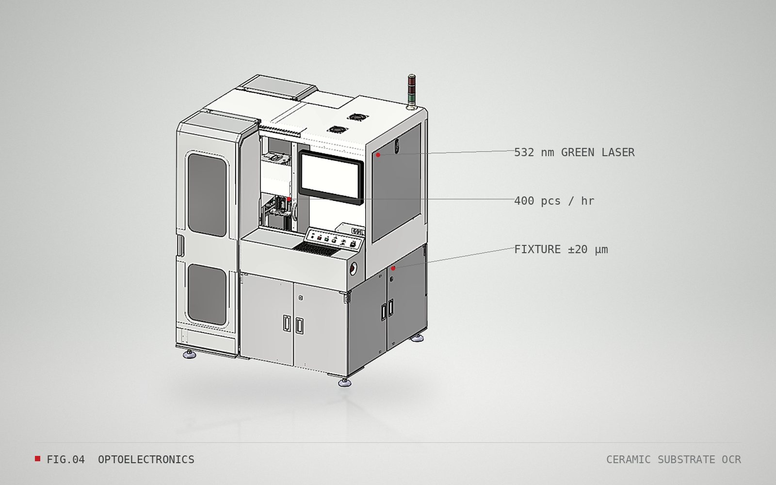 Ceramic Substrate Visual & Laser-Marking OCR System